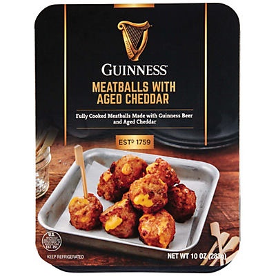 slide 1 of 1, Guinness Meatballs with Aged Cheddar, 10 oz