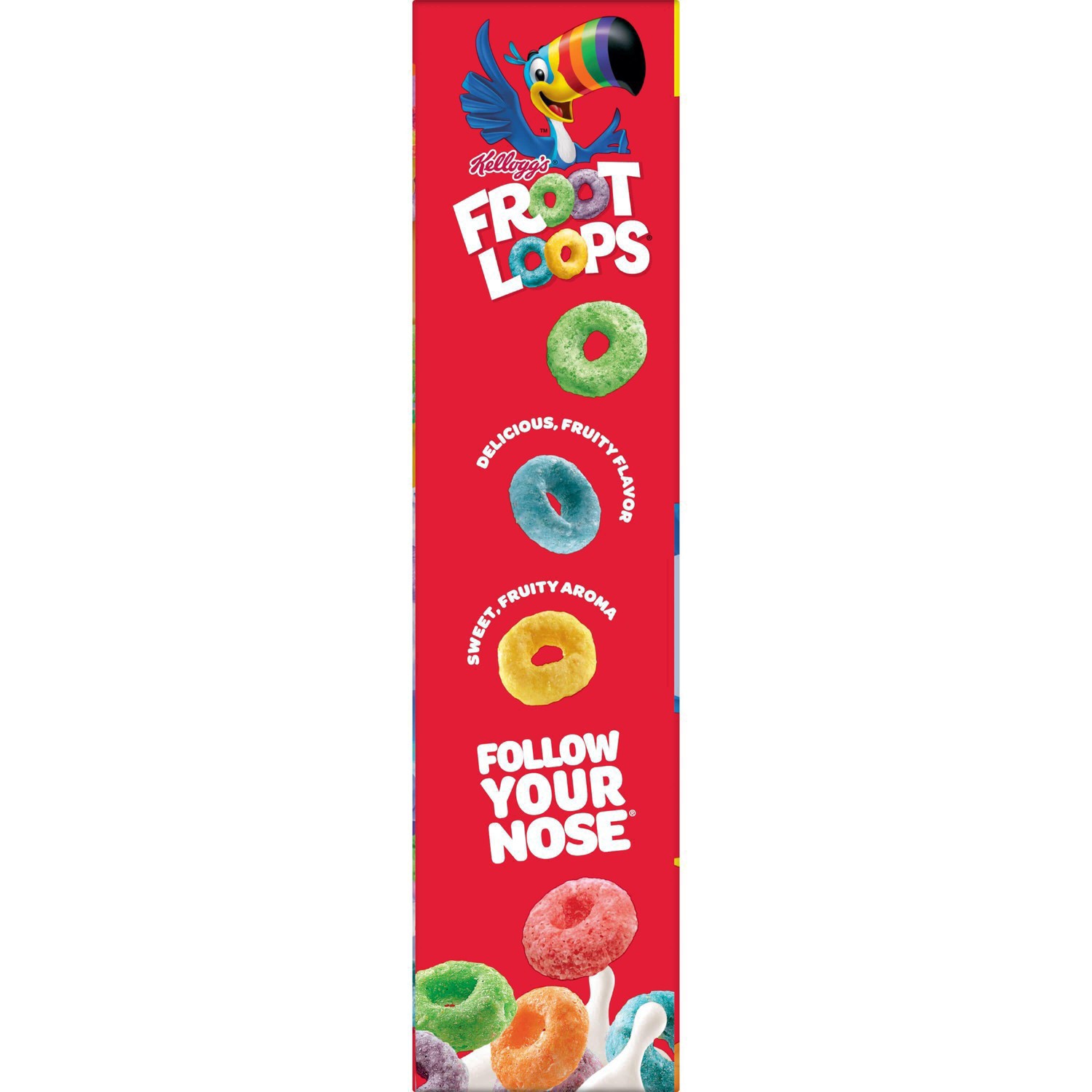 slide 8 of 31, Froot Loops Kellogg's Froot Loops Breakfast Cereal, Kids Cereal, Family Breakfast, Family Size, Original, 18.4oz Box, 1 Box, 18.4 oz