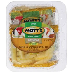 Mott's 5 Pack Red Apples 'n Caramel Dip - 5 ea