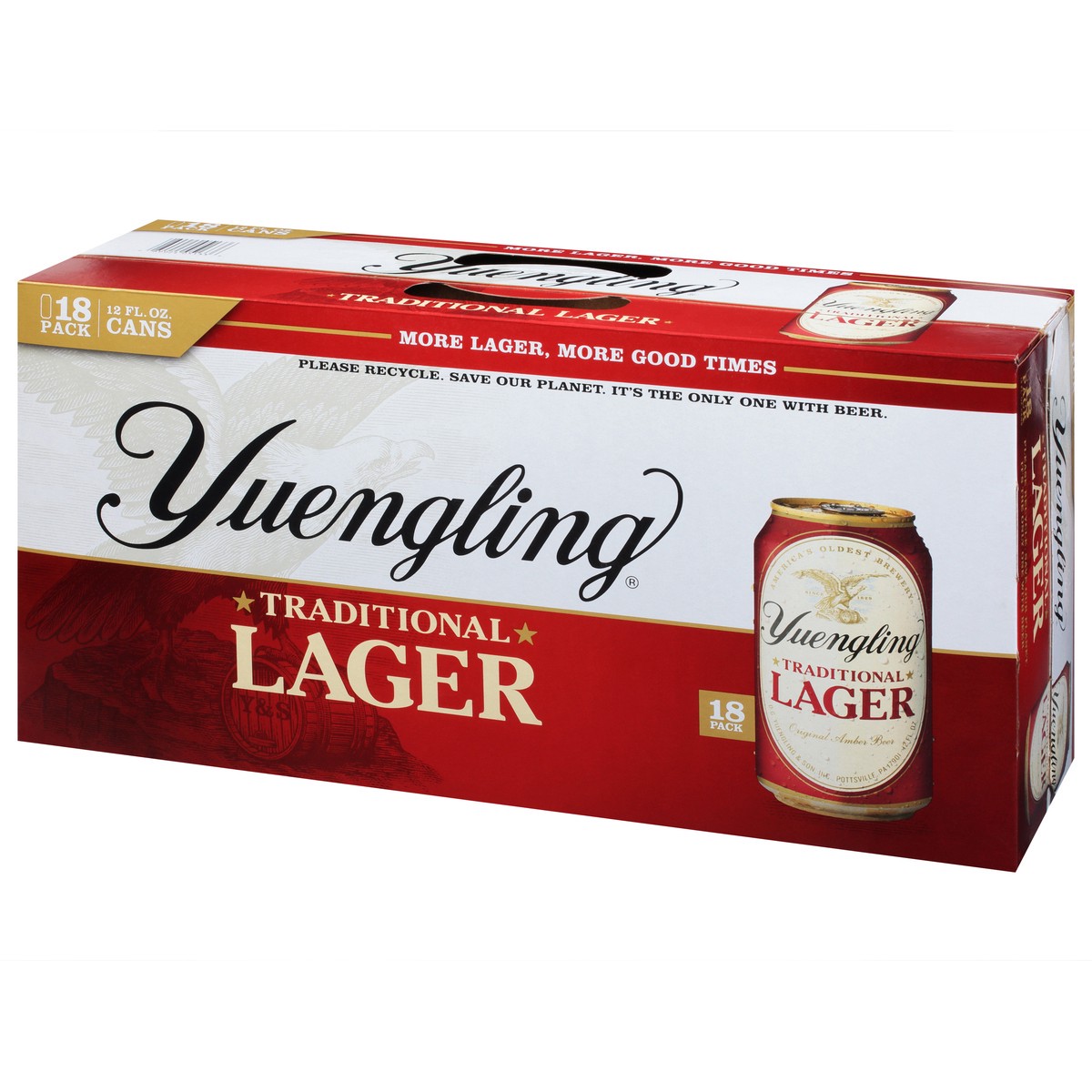 slide 5 of 12, Yuengling Traditional Lager Original Amber Beer 18 - 12 fl oz Cans, 18 ct; 12 oz