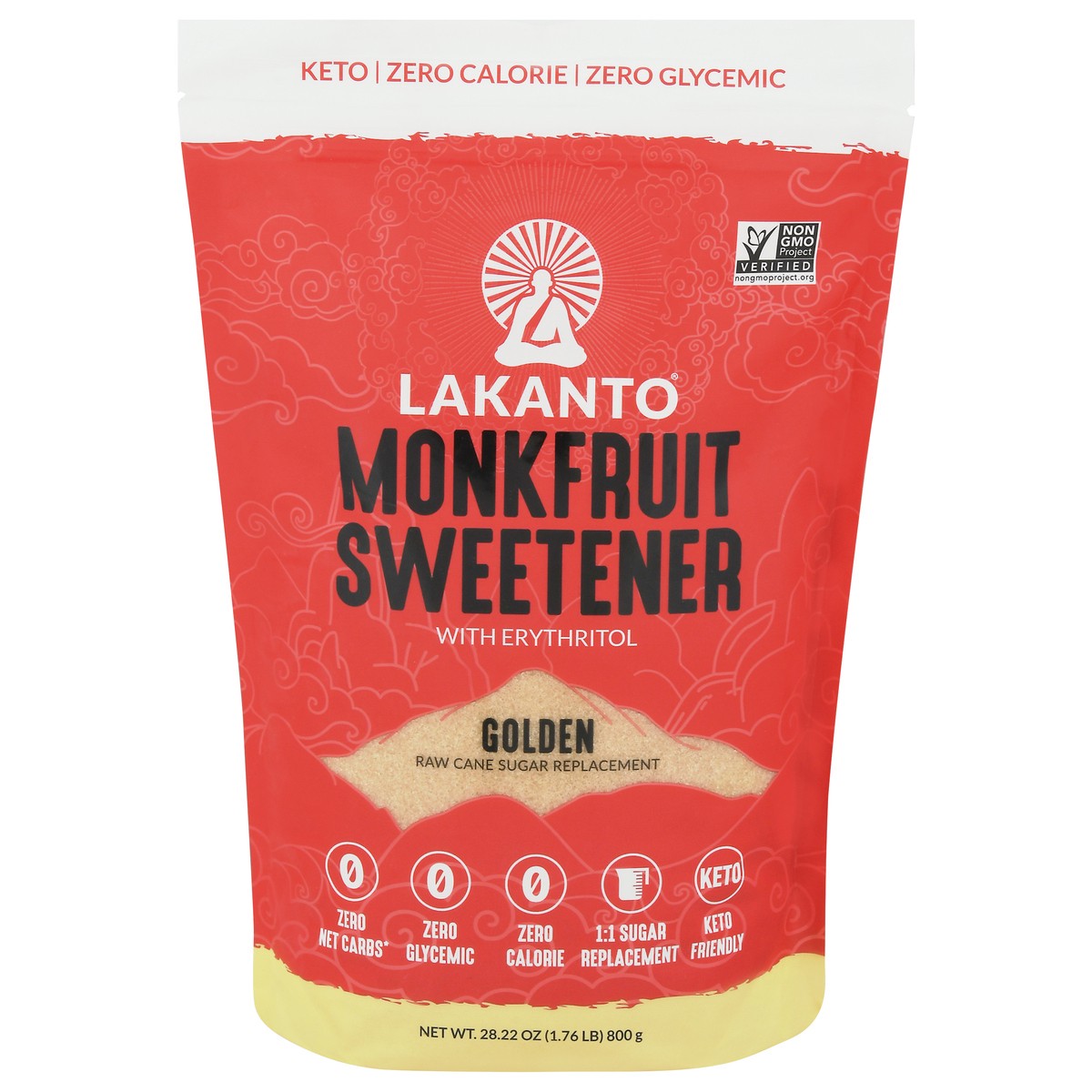 slide 8 of 14, Lakanto Golden Monkfruit Sweetener with Erythritol 28.22 oz, 28.22 oz