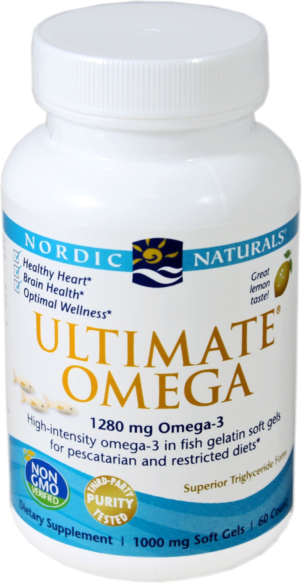 slide 1 of 1, Nordic Naturals Ultimate Omega Fish Gel, 1 ct