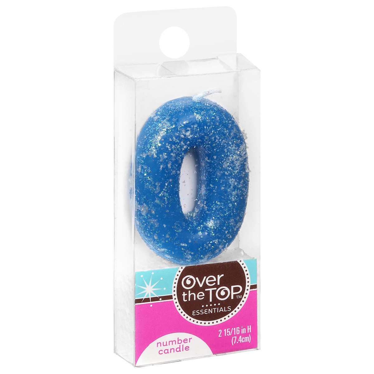 slide 6 of 9, Over The Top Essentials 0 Number Candle 1 ea, 1 ct