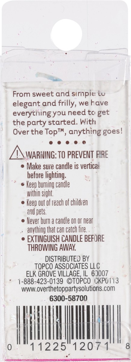 slide 3 of 9, Over The Top Essentials 0 Number Candle 1 ea, 1 ct