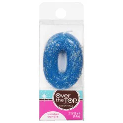 Over The Top Essentials 0 Number Candle 1 ea