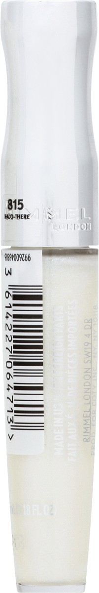 slide 6 of 10, COTY RIMMEL LONDON Rimmel Stay Glossy Lip Gloss - Non-Sticky and Lightweight Formula for Lip Color and Shine - 815 Halo-There, .18oz, 4.18 fl oz