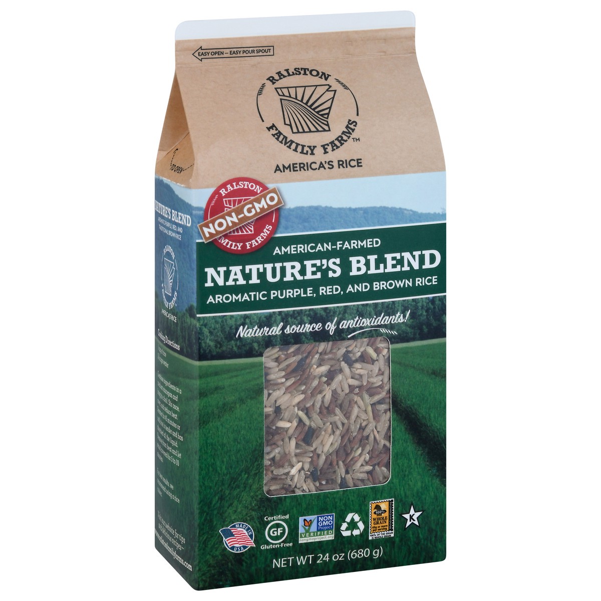 slide 7 of 11, Ralston Family Farms Brown Rice, Nature's Blend, American-Farmed, 24 oz