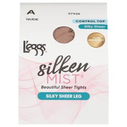 L'eggs Silken Mist Nude Silky Sheer Leg Beautiful Sheer Tights - 1 pair