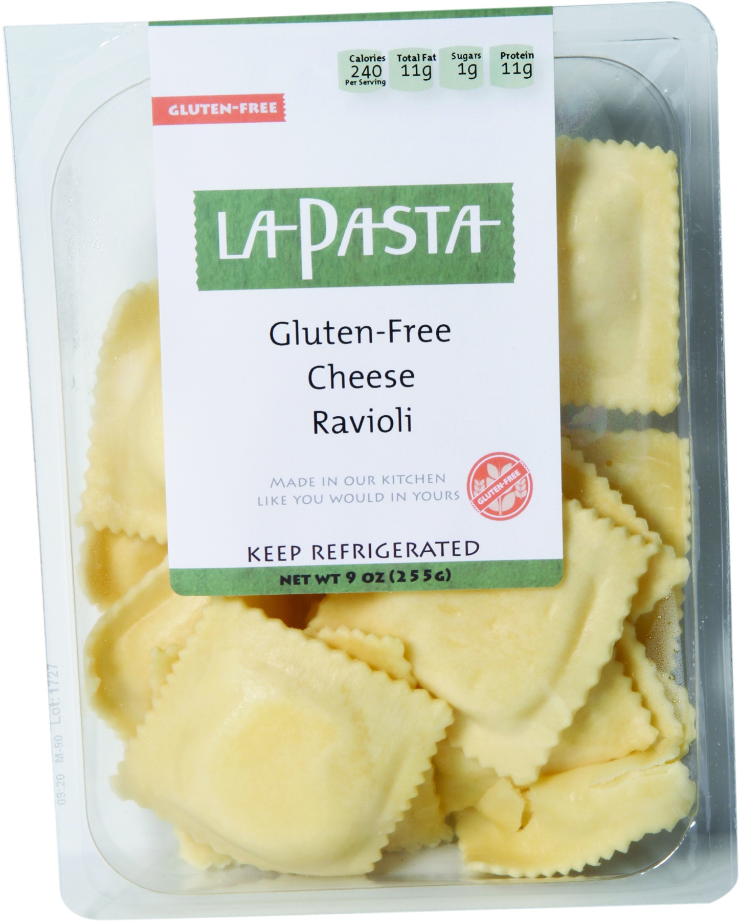 slide 1 of 1, La Pasta Gluten Free Four Cheese Ravioli, 9 oz