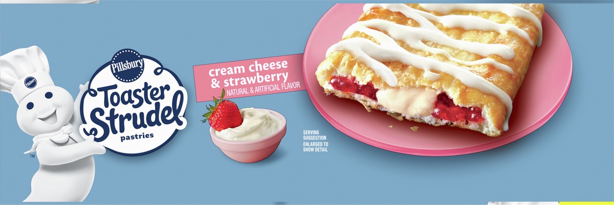 slide 8 of 8, Toaster Strudel Pastries, Cream Cheese & Strawberry, 12 ct, 23.4 oz