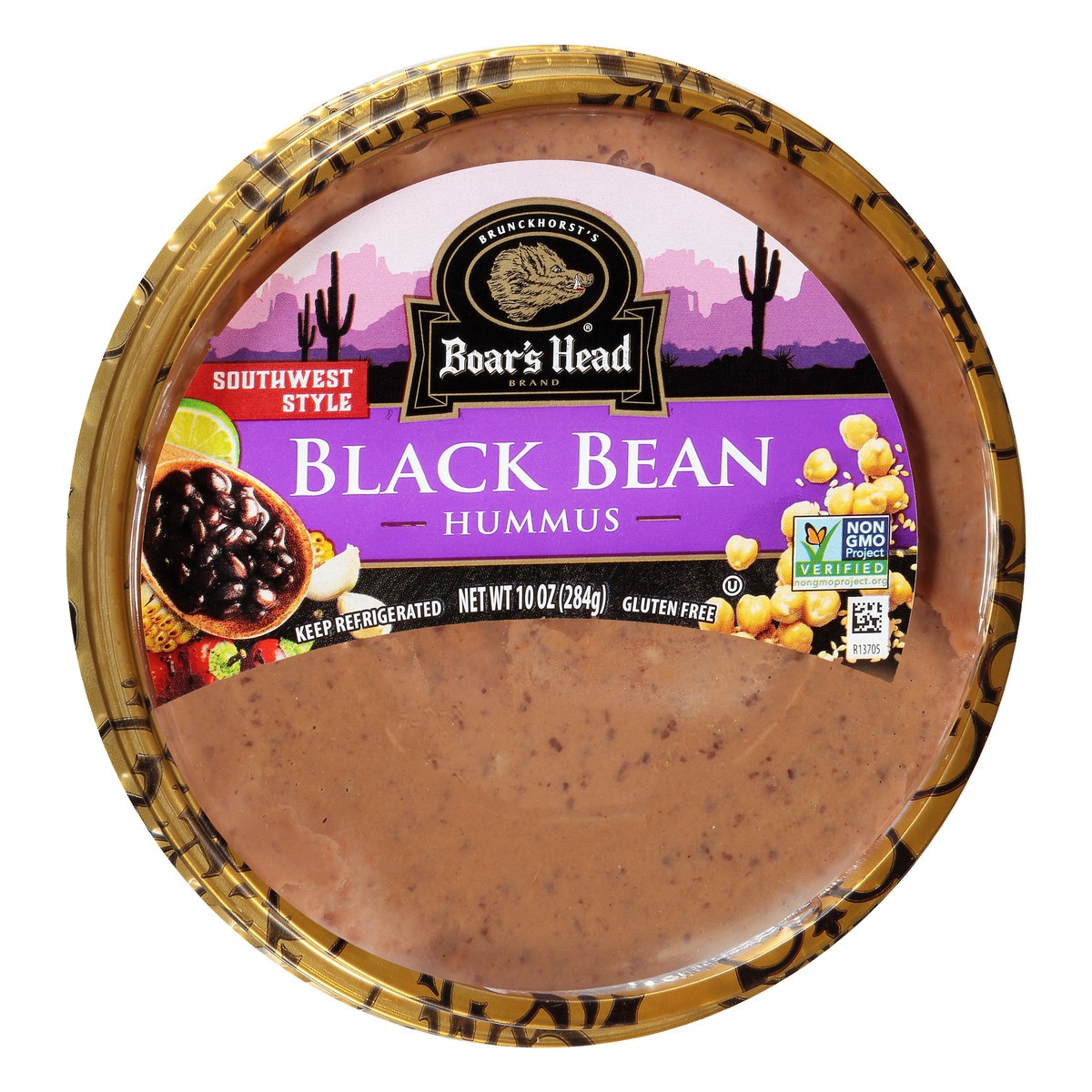 slide 2 of 9, Boar's Head Southwestern Style Black Bean Hummus, 10 oz