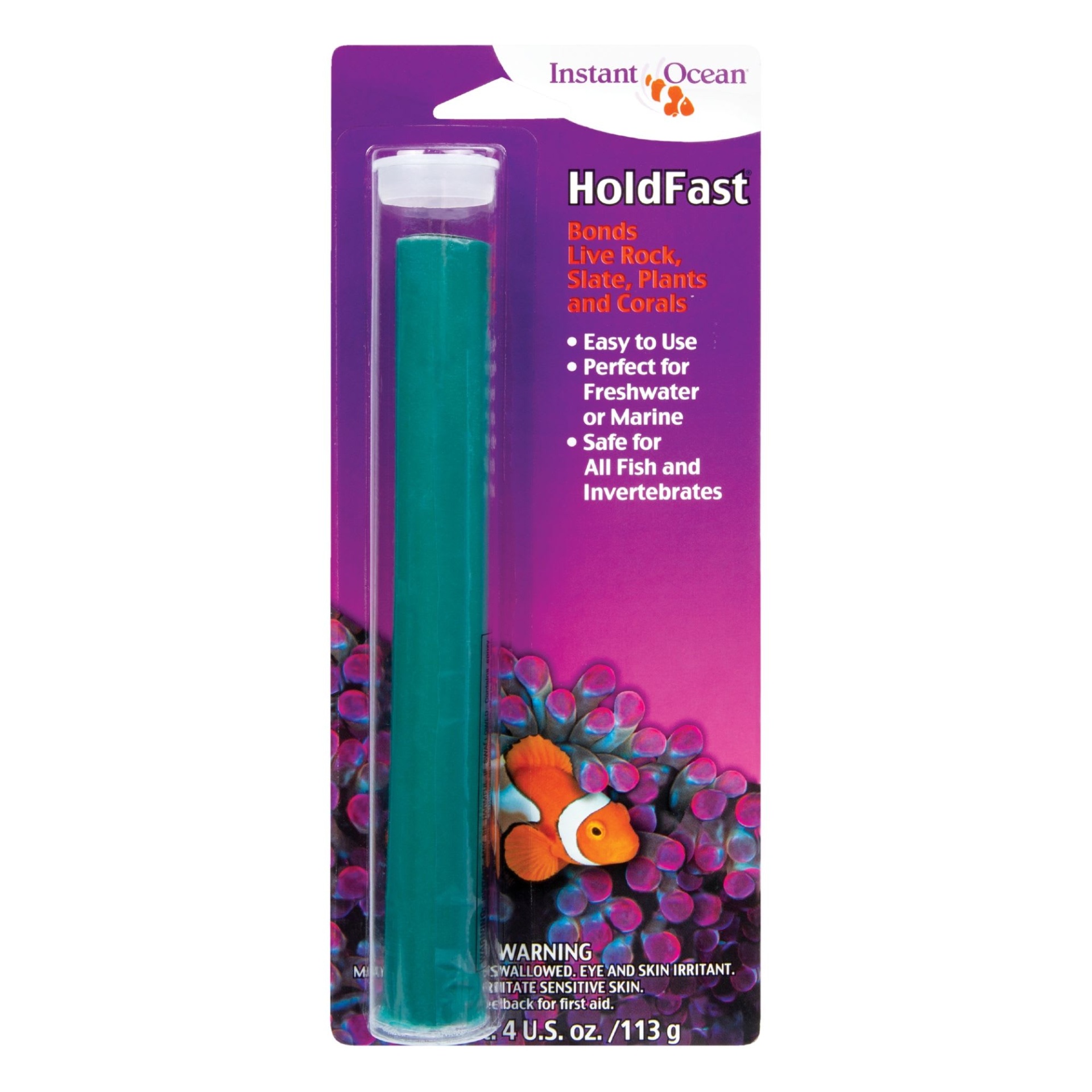 slide 1 of 1, Instant Ocean HoldFast Epoxy Stick Bonding Solution, 1 ct