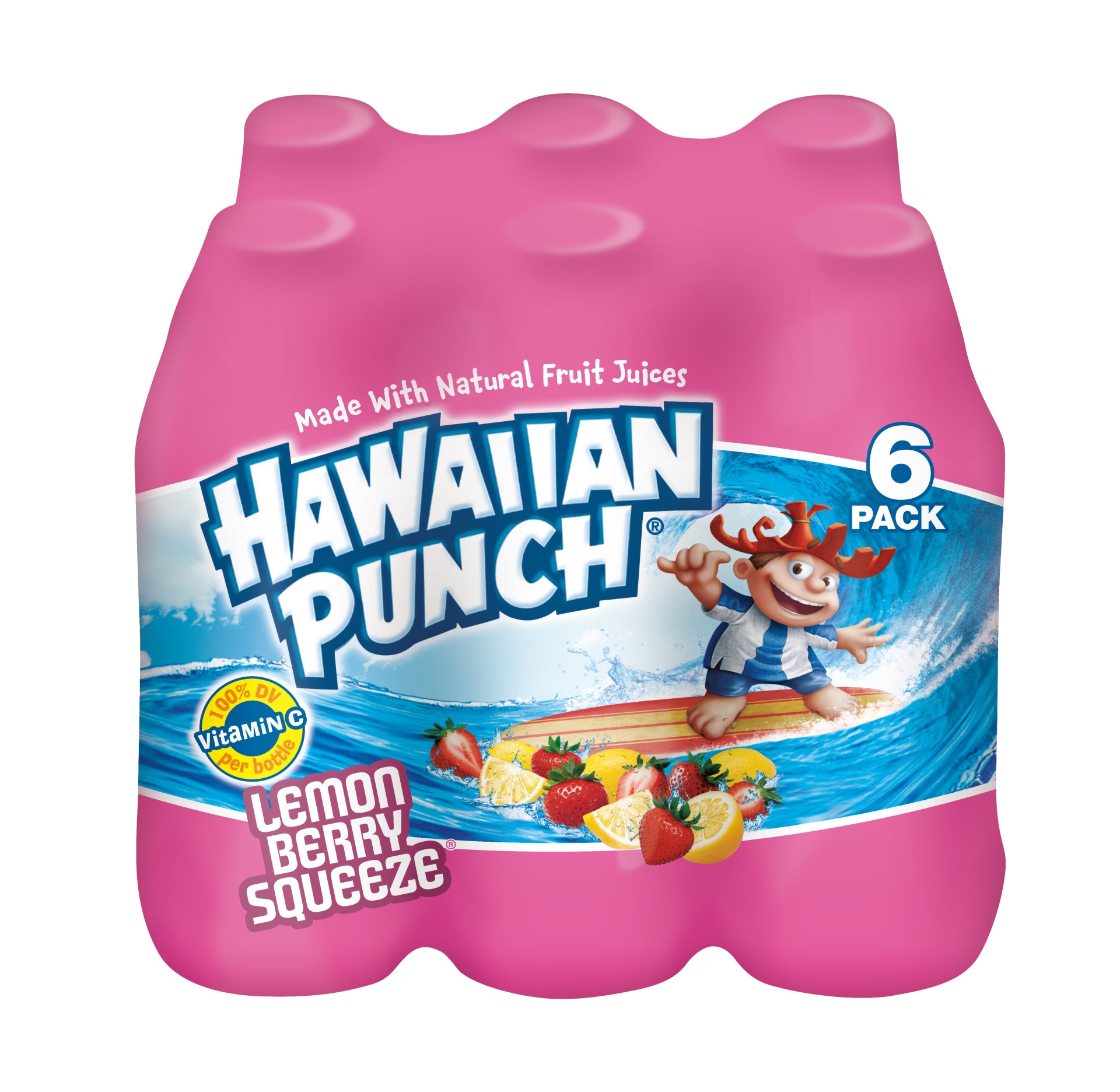 slide 1 of 3, Hawaiian Punch Lemon Berry Squeeze, 6 ct; 10 fl oz