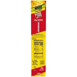 Slim Jim Monster Size Twin Pack Original Smoked Snack Sticks, 3.88 oz., 9-Count
