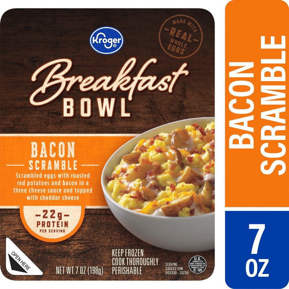 slide 1 of 2, Kroger® Bacon Scramble Breakfast Bowl, 7 oz