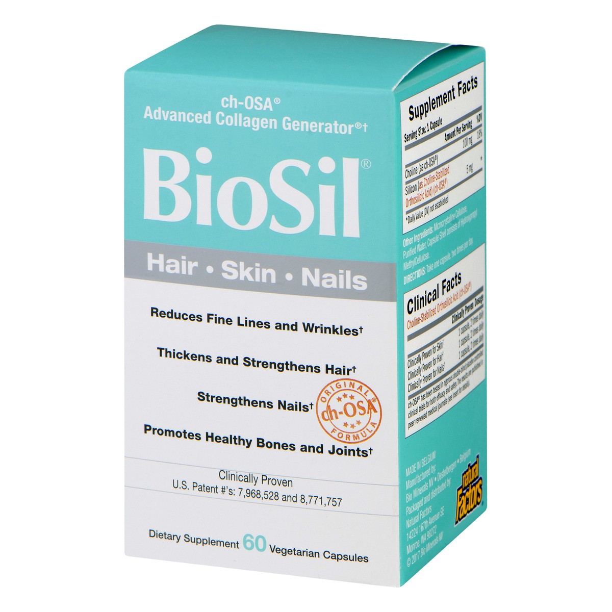 slide 12 of 12, BioSil Skin, Hair & Nails Vegetarian Capsules, 60 ct