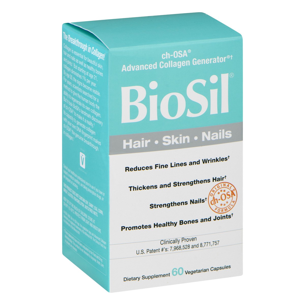 slide 6 of 12, BioSil Skin, Hair & Nails Vegetarian Capsules, 60 ct