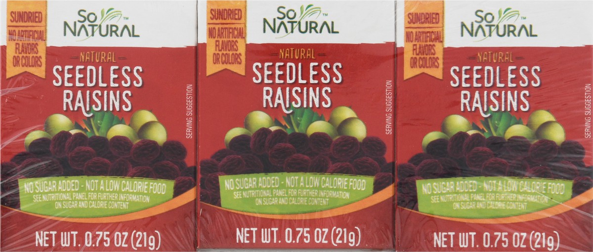 slide 6 of 9, SoNatural So Natural Seedless Raisins, 6 oz