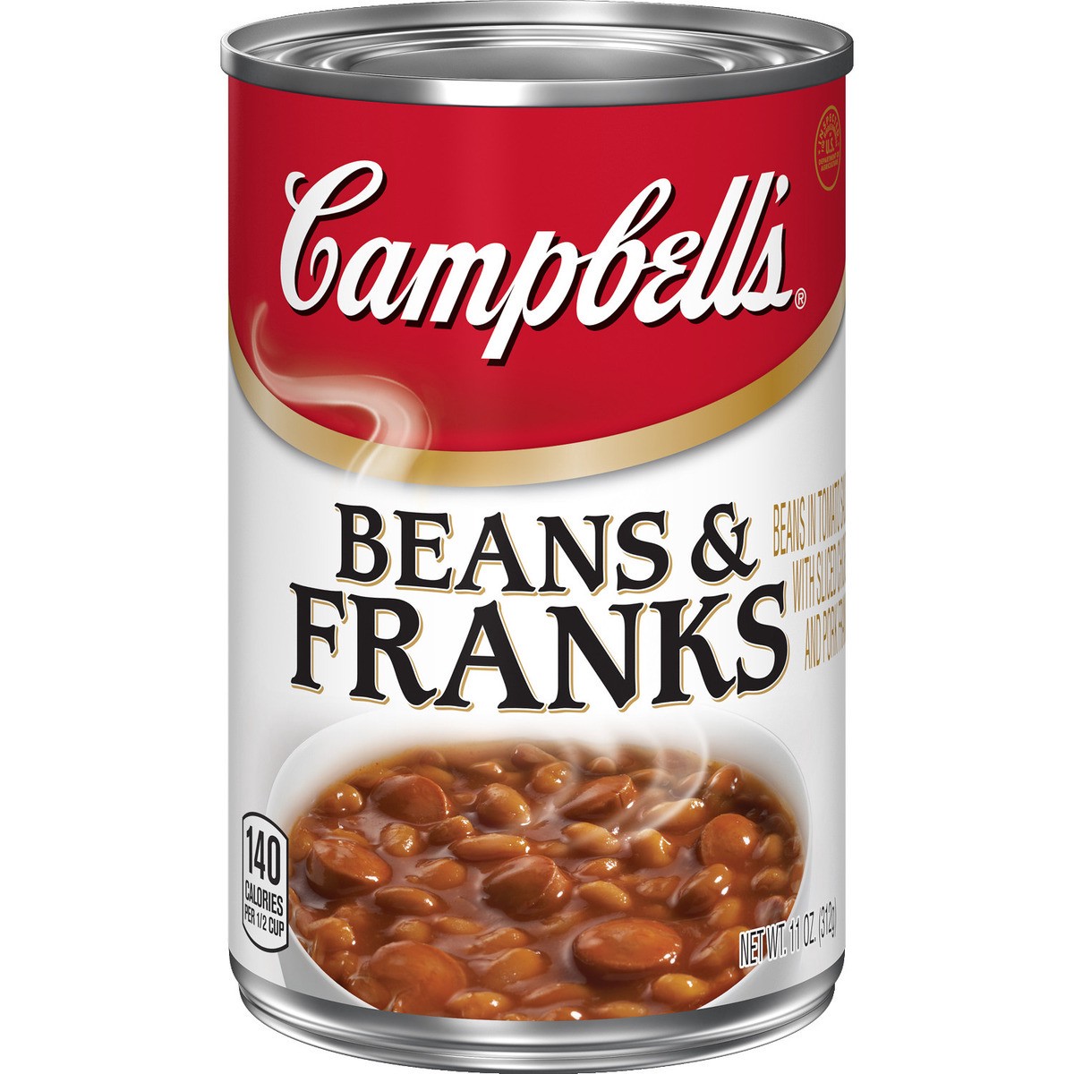 slide 11 of 11, Campbell's Beans & Franks, 11 oz