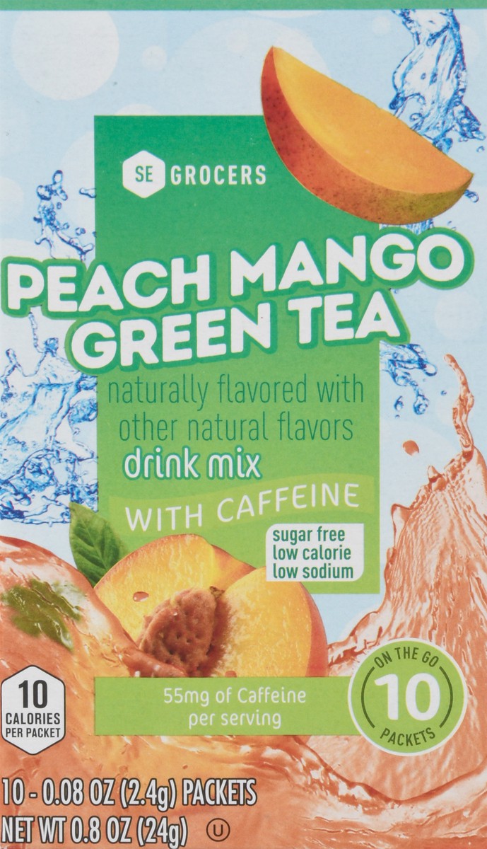 slide 13 of 13, SE Grocers Pch Mngo Grn Tea Eng - 10 ct, 10 ct