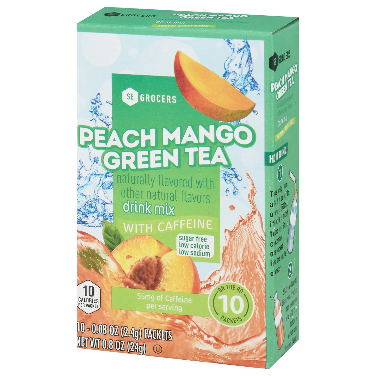 slide 4 of 13, SE Grocers Pch Mngo Grn Tea Eng - 10 ct, 10 ct