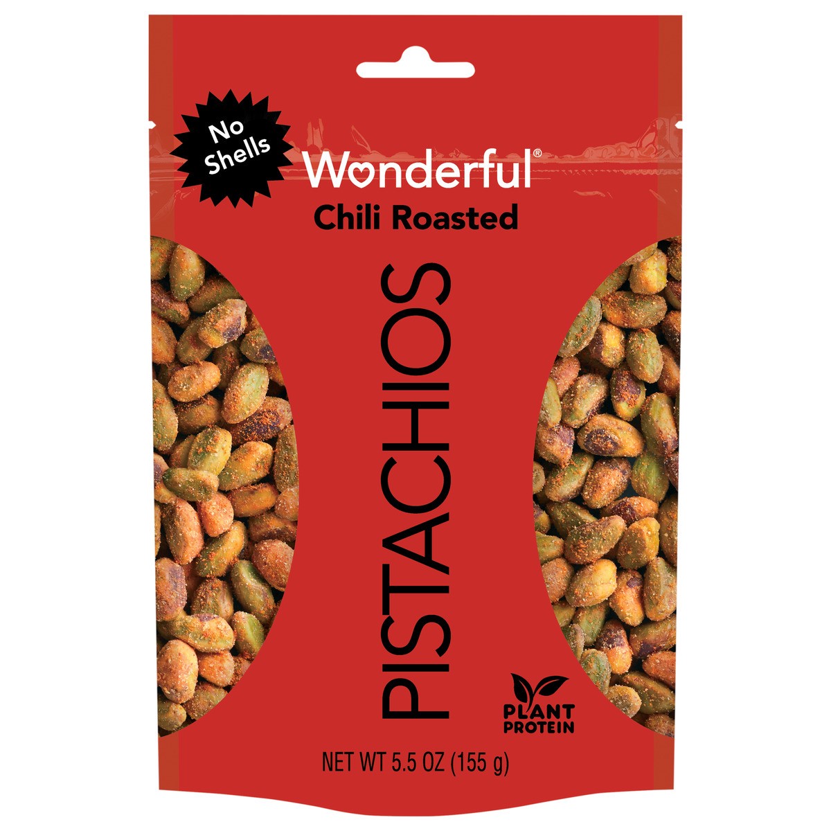 slide 1 of 3, Wonderful Pistachios No Shells Chili Roasted Nuts, 5.5 Ounce Bag, 5.5 oz