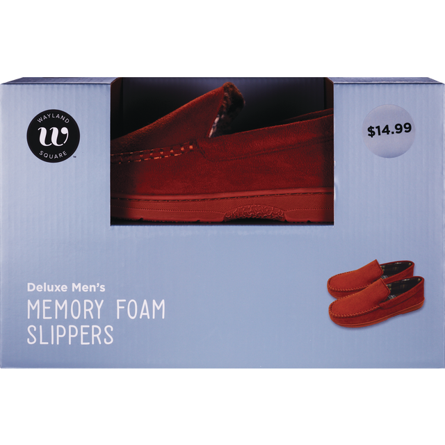 slide 1 of 1, WAYLAND SQUARE Mf Moccasin Men Slipper, 1 ct