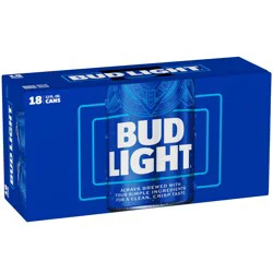 Bud Light American Lager Beer 18 Pack, 12 fl oz Cans