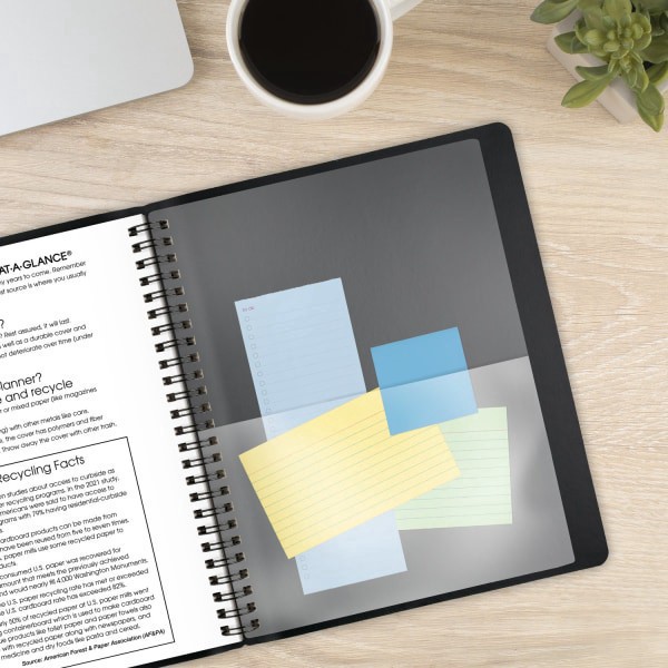 slide 5 of 10, AT-A-GLANCE® Contemporary 2026 Weekly Monthly Planner, Black, Medium, 7"" x 8 3/4"", 1 ct
