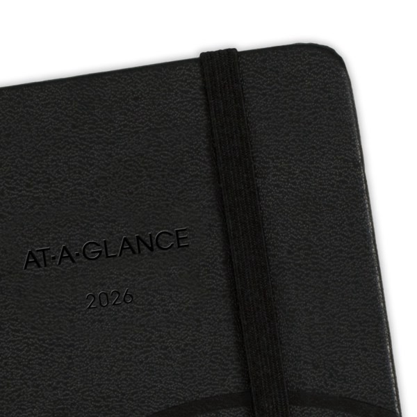 slide 2 of 10, AT-A-GLANCE® Plan. Write. Remember.® 2026 Weekly Monthly Appointment Book Planner, Casebound, Black, Large, 7 1/2"" x 10"", 1 ct