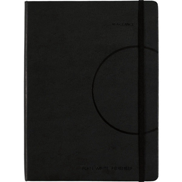 slide 6 of 10, AT-A-GLANCE® Plan. Write. Remember.® 2026 Weekly Monthly Appointment Book Planner, Casebound, Black, Large, 7 1/2"" x 10"", 1 ct