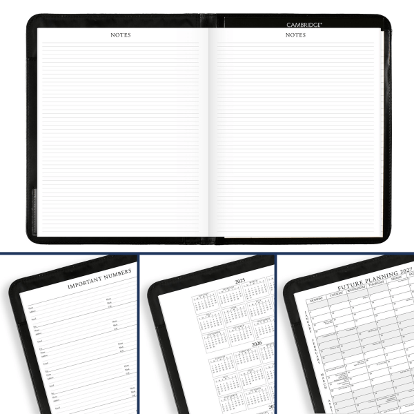 slide 2 of 9, AT-A-GLANCE Executive® 2026 Monthly Padfolio, Black, Large, 9"" x 11"", 1 ct