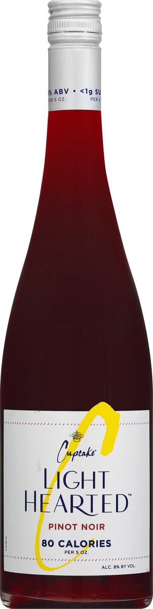 slide 5 of 9, Cupcake Light Hearted California Pinot Noir 750 ml, 750 ml