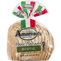 Amoroso's Bread Pane Italiano Rustic Round Sliced, Bag