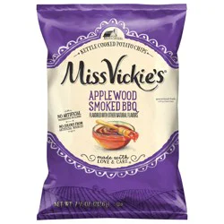 Miss Vickie's Kettle Cooked Potato Chips Applewood Smoked BBQ - 7.5 oz