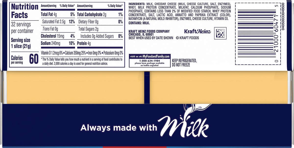 slide 6 of 9, Kraft Singles American Slices Twin Pack, 32 ct Pack, 24 oz