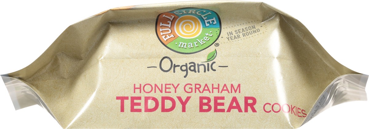 slide 11 of 15, Full Circle Market Organic Teddy Bear Honey Graham Cookies 8 oz, 8 oz