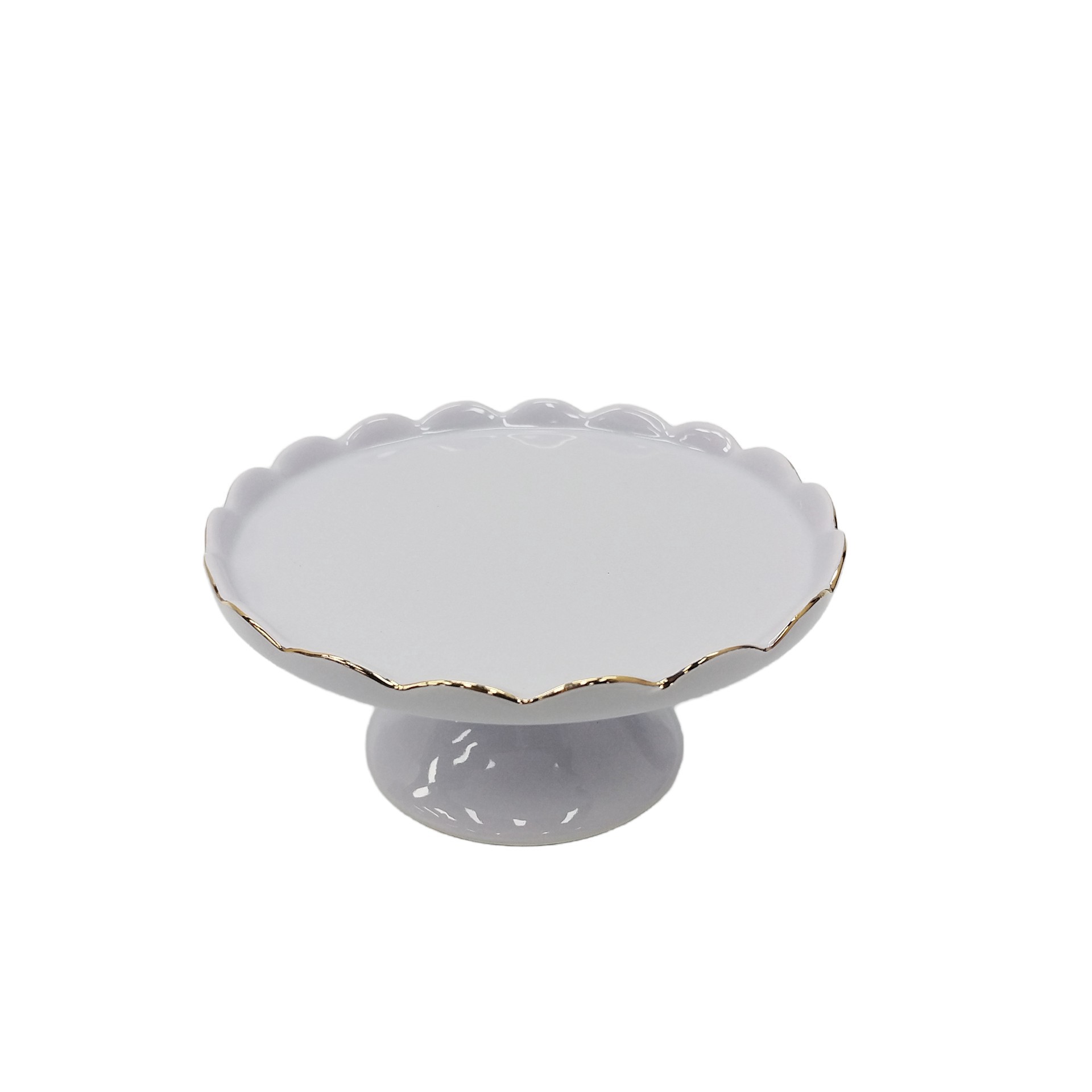 slide 2 of 2, 7" Ceramic Cake Stand By Ashland, 7 in