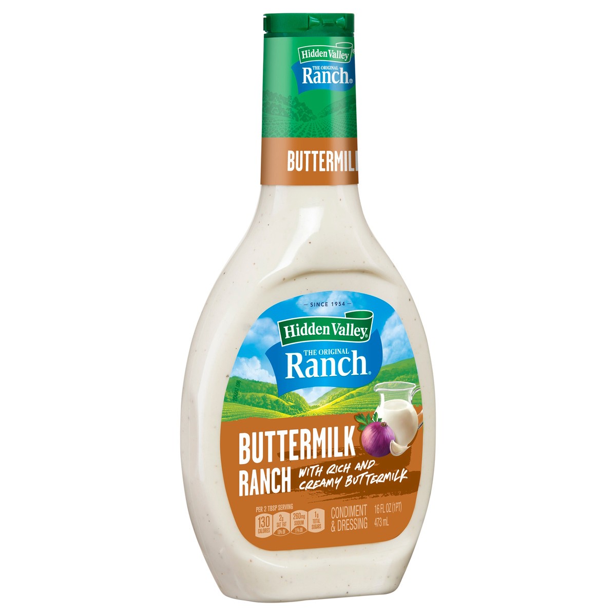 slide 8 of 9, Hidden Valley Buttermilk Ranch Salad Dressing & Topping, 16 fl oz