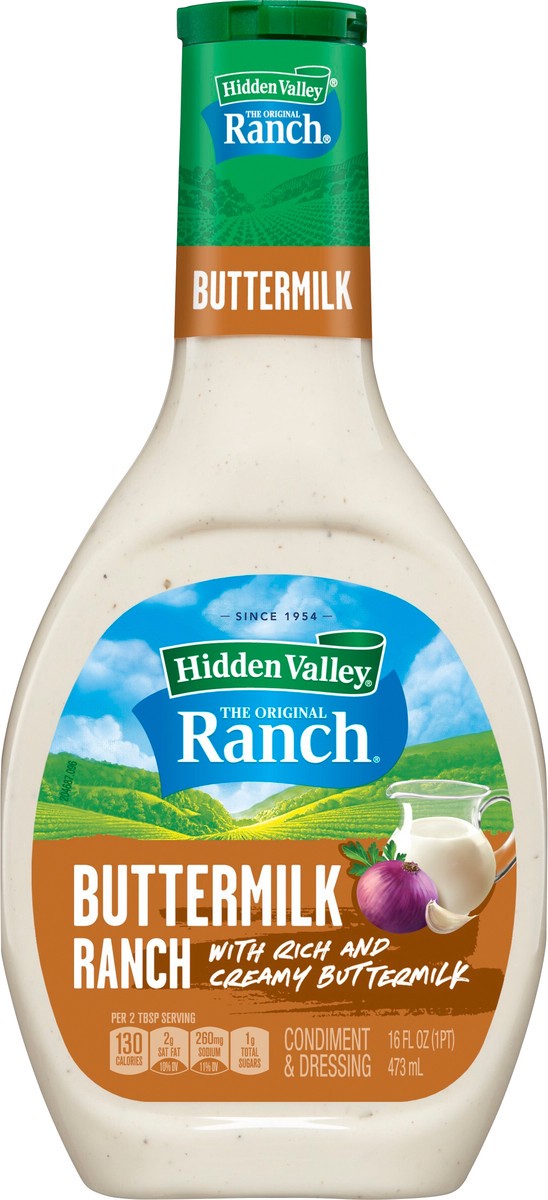 slide 5 of 9, Hidden Valley Buttermilk Ranch Salad Dressing & Topping, 16 fl oz