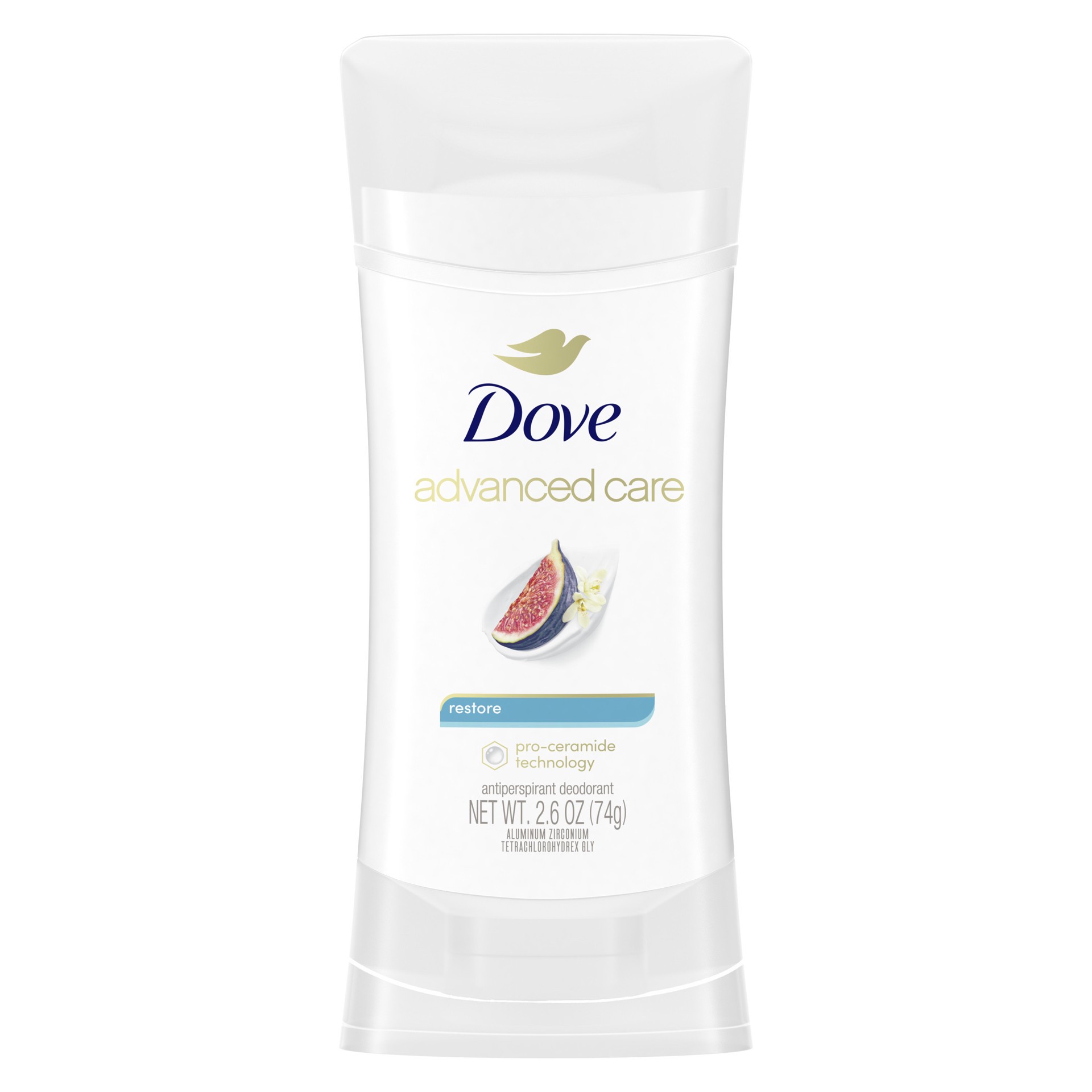 slide 1 of 3, Dove Advanced Care Antiperspirant Deodorant Stick Restore, 2.6 oz, 2.6 oz