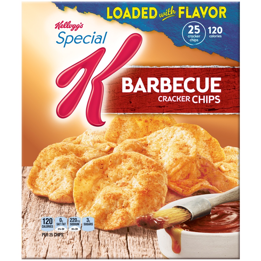 slide 1 of 1, Special K Barbecue Cracker Chips, 4 oz