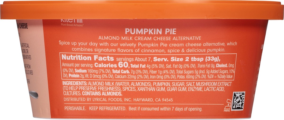 slide 6 of 13, Kite Hill Dairy Free Pumpkin Pie Cream Cheese Alternative 8 oz, 8 oz