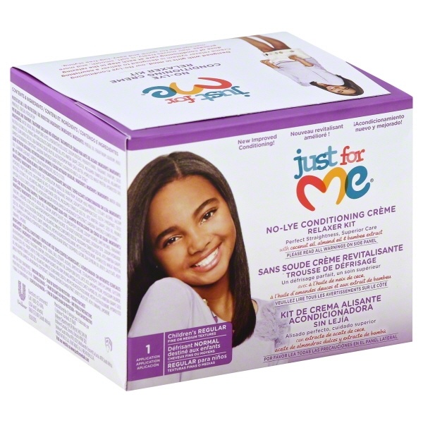 slide 1 of 4, Just For Me Relaxer Kit No-Lye Conditioning Creme Regular Childrens - Each, 1 ct