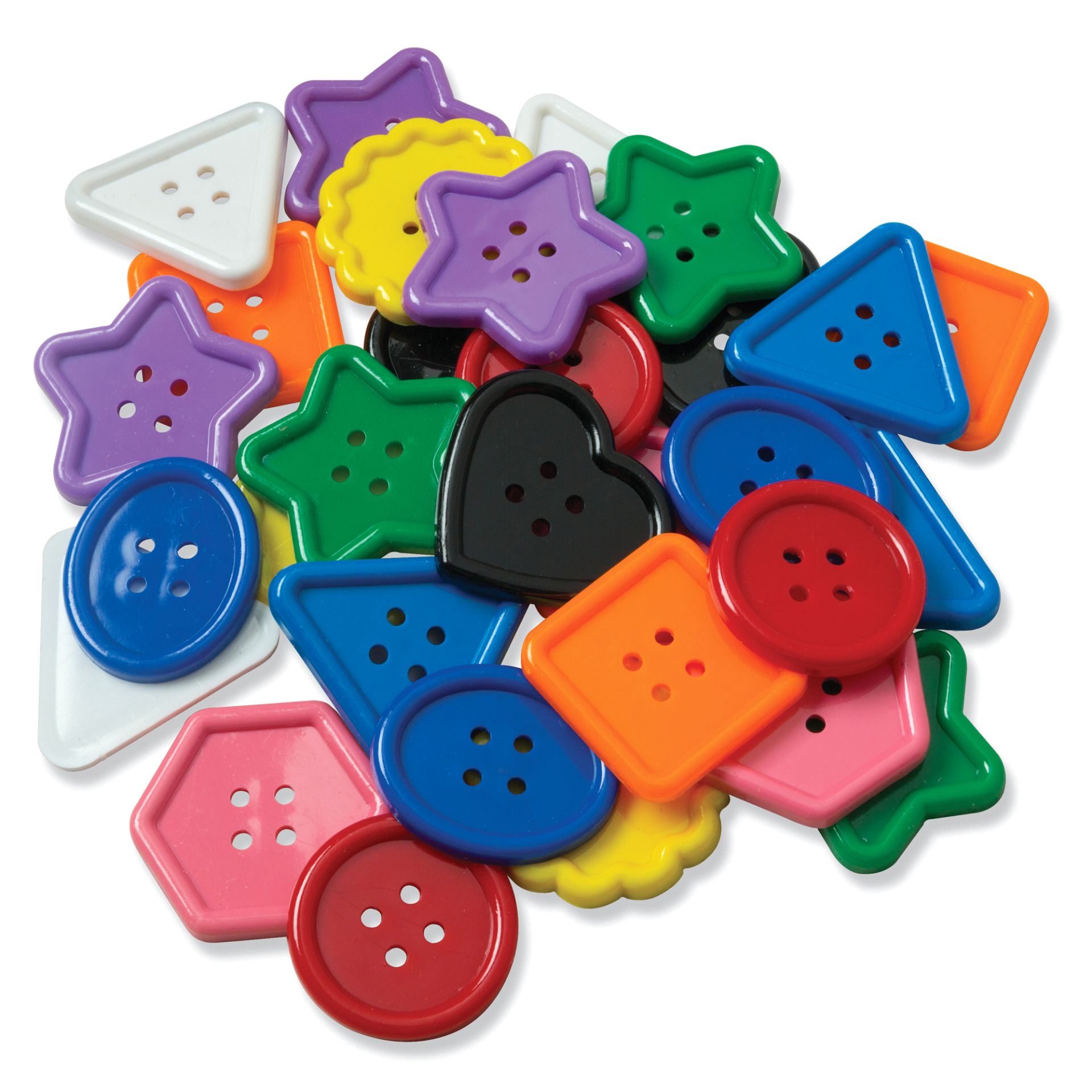 slide 1 of 1, Creativity Street Colossal Button Assortment, Assorted Colors, Approx. 2, 30 ct