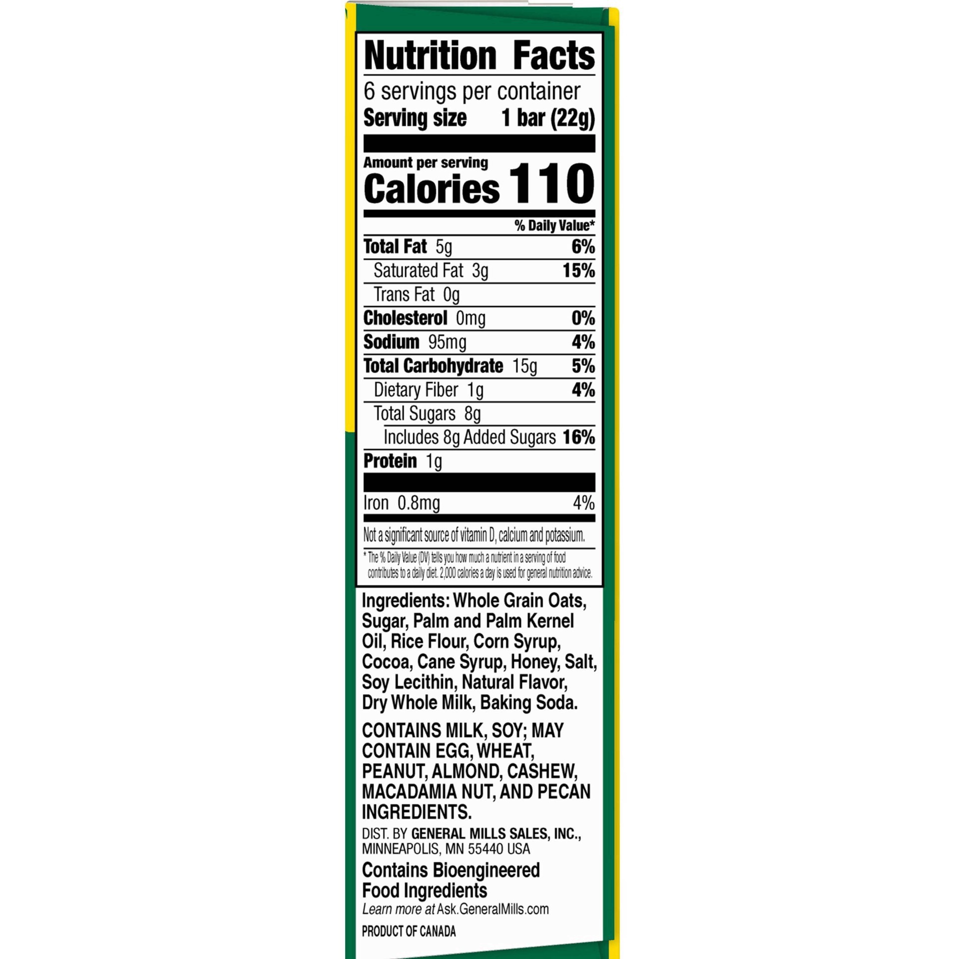 slide 13 of 19, Nature Valley Crunchy Dipped Granola Squares, Oats and Chocolate, 6 ct, 4.68 OZ, 6 ct
