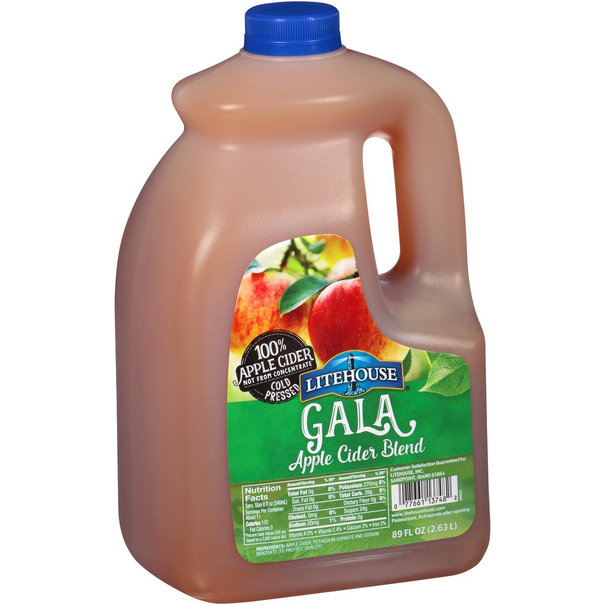 slide 3 of 14, LiteHouse Gala Apple Cider Blend 89 fl. oz. Plastic Jug, 89 fl oz