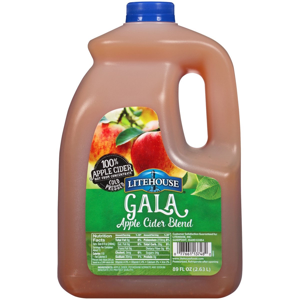 slide 5 of 14, LiteHouse Gala Apple Cider Blend 89 fl. oz. Plastic Jug, 89 fl oz