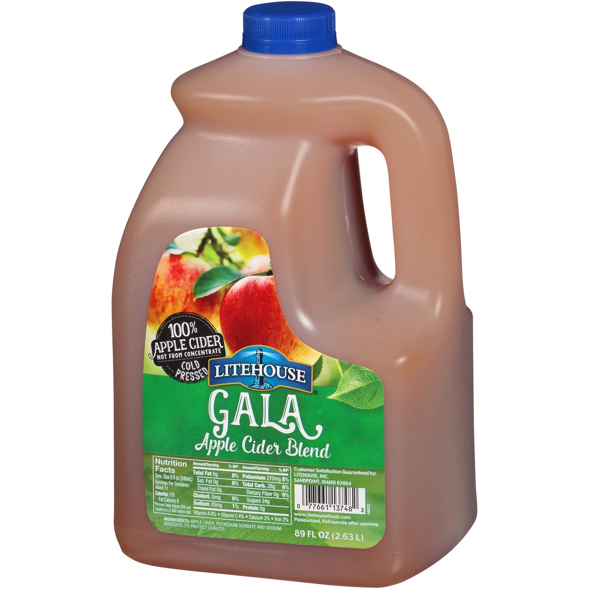 slide 6 of 14, LiteHouse Gala Apple Cider Blend 89 fl. oz. Plastic Jug, 89 fl oz