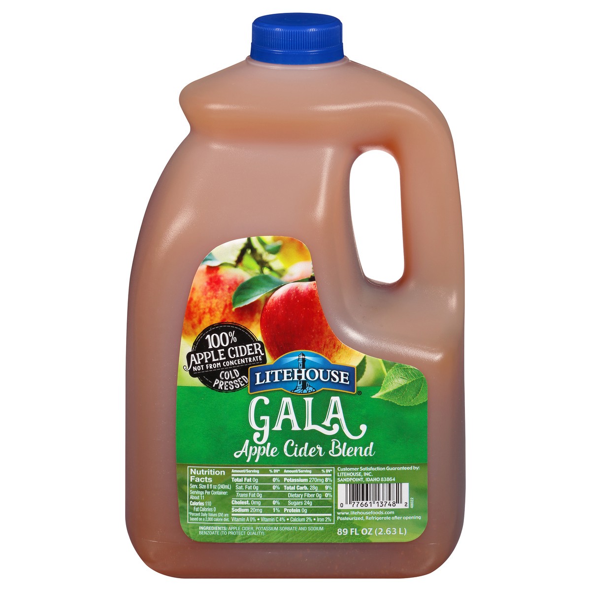 slide 9 of 14, LiteHouse Gala Apple Cider Blend 89 fl. oz. Plastic Jug, 89 fl oz